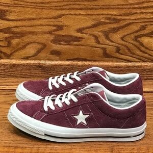 Converse One‎ Star Ox Deep Bordeaux White Shoes